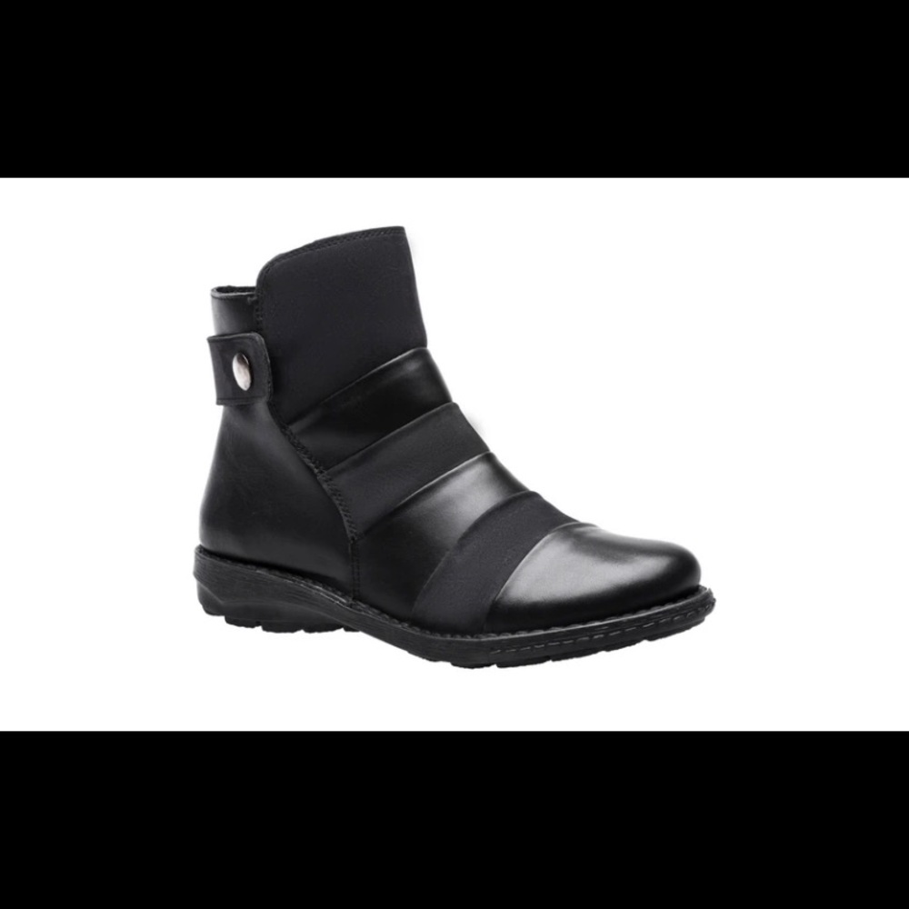 NWT Tara M. Black Leather Comfort 👢 Boots 7.5